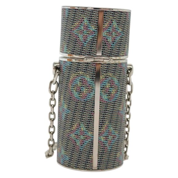 LOUIS VUITTON Monogram LV Pop Chain Lipstick Case Blue MP2536 LV Auth 136322 - Picture 2 of 16